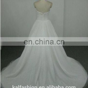 EBX-142 Backless With Beading Top and Sequin Skirt Wedding Dress