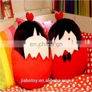 Customize Lovely Cartoon Stuffed Cute Girl Doll Cushion Plush Pillow Manufacture Best Quality and Lowest Price Printed Logo photo-4