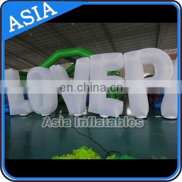 Customized Event Lighting Inflatables / Night Light Inflatable Lighting Logo Letters For Ground Decoration