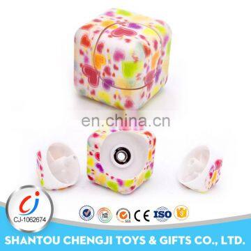 Creative Funny plastic anti anxiety focus keep kid toys cube spinner