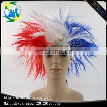 2016 women crazy fans national flag wig