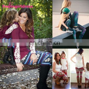 Oem Factory Price Custom Printed Stretchy Pants Slim Fashion Brushed Leggings