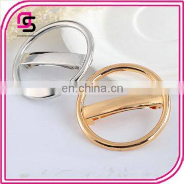 2017 European golden siliver circular hairpain for women