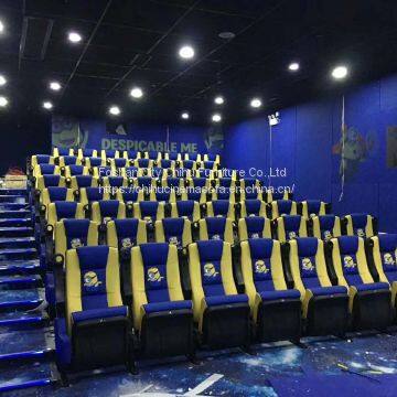 High back leather folding cinema chair,public movie theater cinema seat