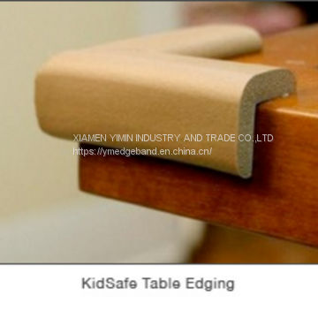 flexible veneer pvc t profile edge banding for furniture decoration