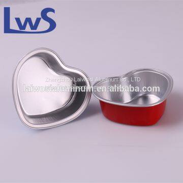Heart Shape Chocolate Cake Mould Aluminum Foil Baking Cups photo-4