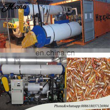 Mini fish meal production line for sausageas,offals,shrimps,wet-handling feathers for sale