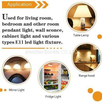 8W Led Bulb Equal to 75W 100W Halogen Bulb E11 Mini Candelabra Bulb for Indoor Light photo-5