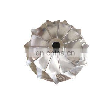 GT15-25  36.30/49.00mm 11+0 blades high performance turbo milling/aluminum 2618/billet compressor wheel