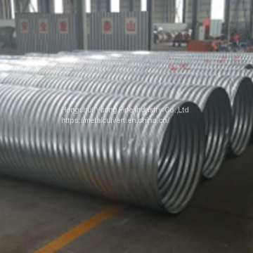 Hel-Cor Galvanized Corrugated Steel Pipe Supply Corrugated Steel Pipe in China