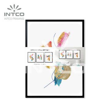 3 Piece Abstract Wall Art, Custom Picture Frames for Art, Abstract Wall Art Set photo-2