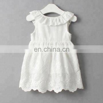 Girls Dress Brand Dress Sleeveless Appliques Floral Design for Girls Clothes Party Dress Clothes 2018