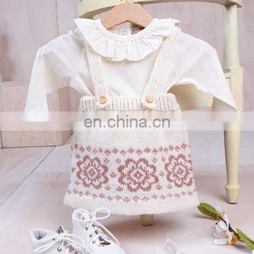 Knitted 100% Cotton Kid Girl Knitted 2pcs Set On SALE 2020 Knitted Top and Pant photo-3
