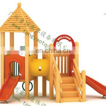 Enjoyable Outdoor Wooden Playground for Children