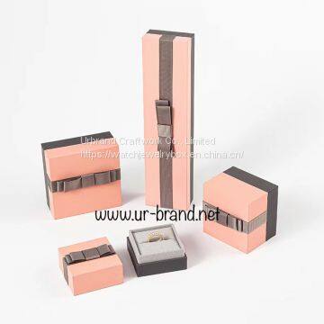 Custom Paper Box With Lid，Bowknot Jewelry Box, Ribbon Box, Ring Box, Necklace Box, Bracelet Box photo-2