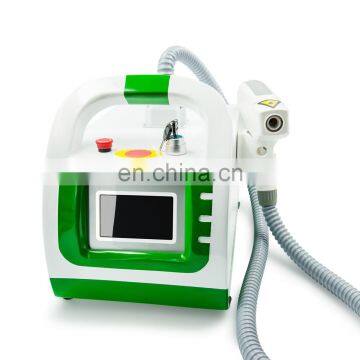 Hot selling portable 1064 nm 532nm q switch nd yag laser all colors tattoo removal laser machine with low price