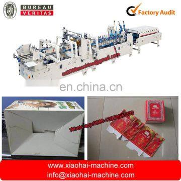 Automatic Pre-folder and Lock Bottom Paperboard and Corrugated Box Folding Gluing Machine photo-2