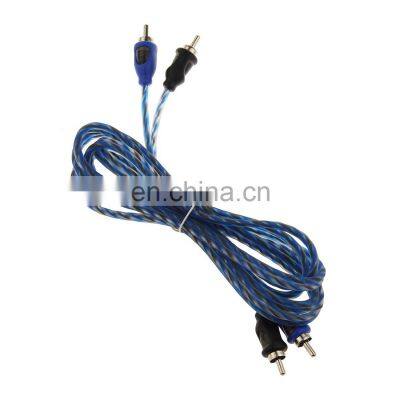 2 RCA Male to 2 RCA Male Audio 5M Twisted Cable