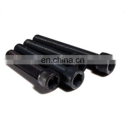 carbon steel  8.8 grade allen cap screw black din912 m12 x 160 hex socket cap screw bolt ASME B18.3