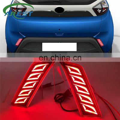 Carest 2PCS LED Reflector Lamp Rear Fog Lamp Rear Bumper Light Brake Light For TATA Nexon 2016 -2021