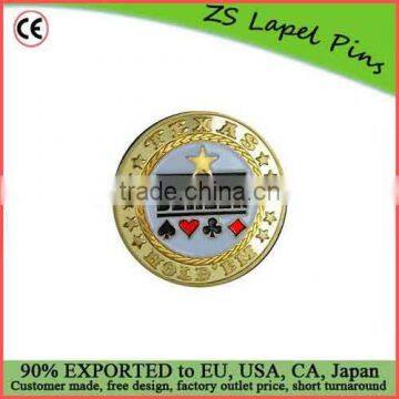 High quality good price personalized design brass Texas Poker Card Guard