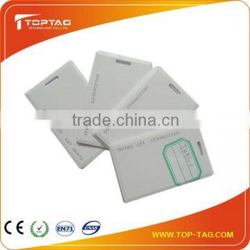 ISO standard clamshell cards with number, UHF Rfid Cards, PVC contactless card