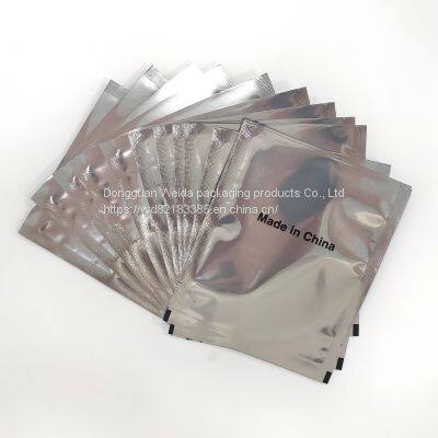 Aluminum foil composite bag printed translucent open pocket printed zipper bag exquisitely printed custom EVA zipper bag