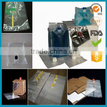 low price wine beverage packing / juice bag in box of various size