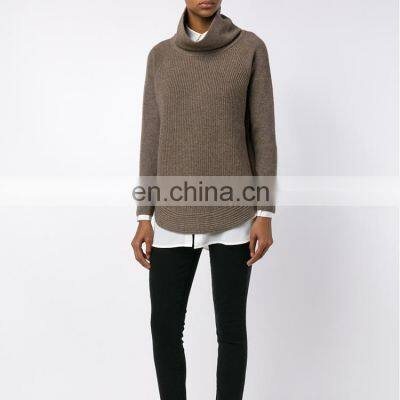 Turtleneck 7GG Winter Thick Cashmere Pullover Sweater for Lady