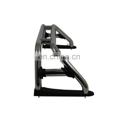 High Quality Stainless Steel Pick Up Roll Bar With LED Light Top For Hilux Navara NP300 D40 D22 Isuzu Ford Ranger photo-2