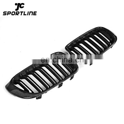 Dual-Salts Carbon Fiber X3 X4 Car Mesh Grill for BMW F25 F26 xDrive35i xDrive28i 14-17