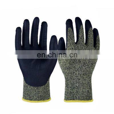 Cut Resistant Gloves with Foam Nitrile Coating ANSI A7