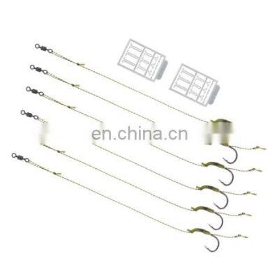 3pcs Carp Fishing Hooks Link Ready Made Rigs With Boilie Stoppers Carp Fishing End Tackle Rigs for Sale photo-3