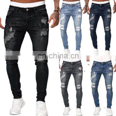 Men's jeans foreign trade new male's jeans straight tail goods street clothing wholesale best seller vintage style