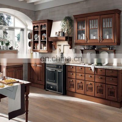 Custom kitchen cupboard set movable wooden kitchen cabinet doors