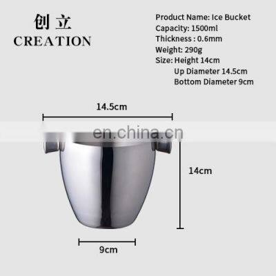 Factory Direct Oem Stainless Steel 1.6l 5litre Bar Accessories King Beer Bottle Service Ice Wine Bucket Cooler photo-3