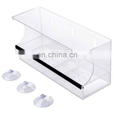 Wholesale Modern Style Strong 3 Suction Outdoors Window Acrylic Bird Feeders Outside