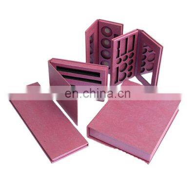 Low moq buy cardboard empty paper palette for cosmetic face make-up wholesale