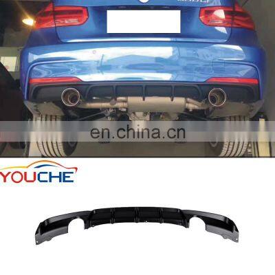 ABS diffuser for BMW 3 series F30 M sport M tech rear bumper diffuser matt black