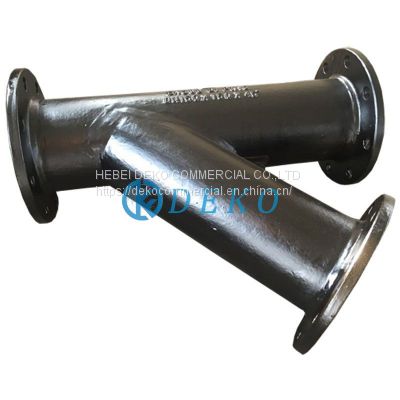 All Flanged Tee with 45° Angle Branch     All Socket Tee    All Flanged Tee    Ductile Iron Pipe Fitting