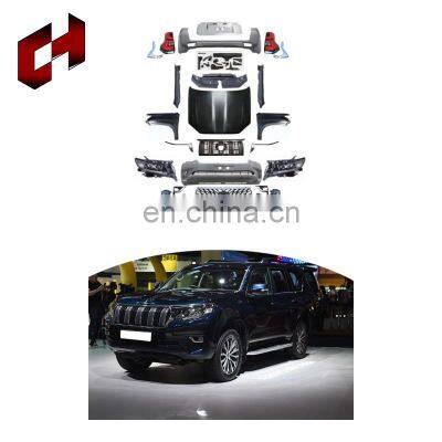 CH High Quality Pp Material Car Grills Front Lip Support Splitter Rods Body Kit For Toyota Prado 2010-2014 To 2018