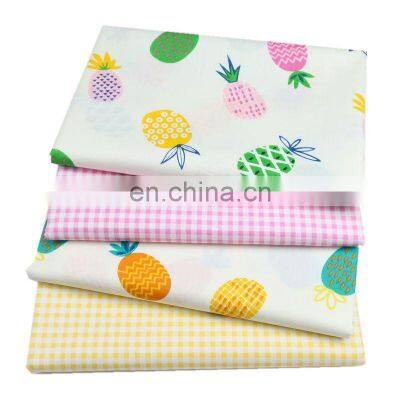 Cartoon fruit pineapple print children's environmental protection printed twill fabric baby cover sunscreen all cotton fabric