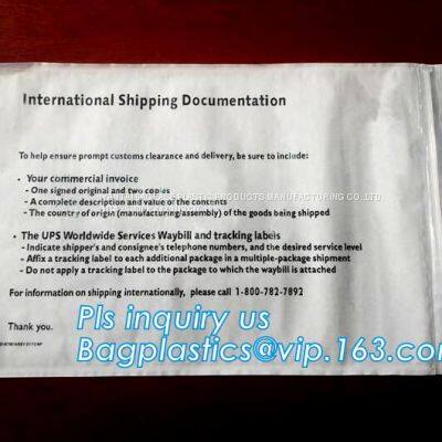 Self-Seal Security Document Packing List, UPS TNT Express Invoice Packing List Envelope, Enclosed Envelope/ Waybill Bag photo-4