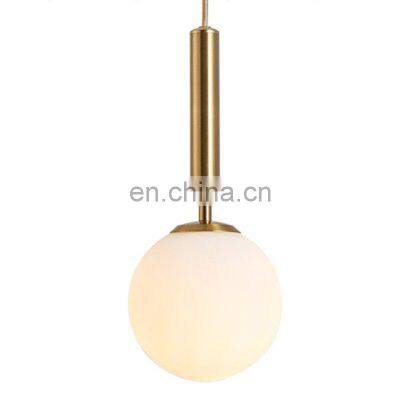 Creative Indoor Chandelier Simple LED Glass Ball Hanging Lights Decor Pendant Lamp