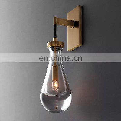Modern Design Sconce Glass Bottle Vintage Style Downward Fixtures Contracted Wall Lighting photo-3