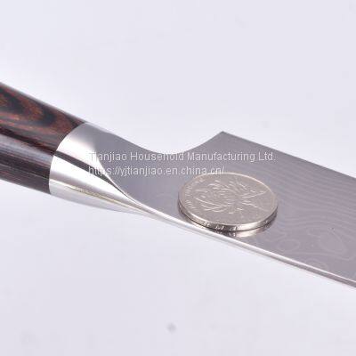 Custom/Wholesale German 1.4116 Stainless Steel Kitchen Knife Damascus Laser Pattern Chef Knife Cleaver Santoku Kitchen Knives photo-3