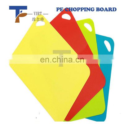 stain resistant pe chopping board food grade plastic plate