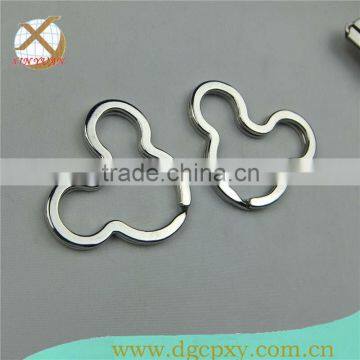 mickey mouse shape split keyrings bulk