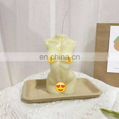 Custom Printing Box Label Logo Package Human Naked Curvy Curve Woman Women Nude Male Female Figure Scented Body Shaped Candles