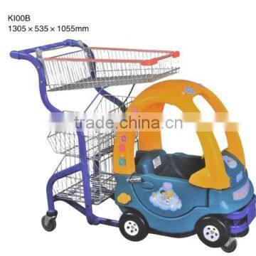 colors smart Kids Shopping Cart With A Toy Car